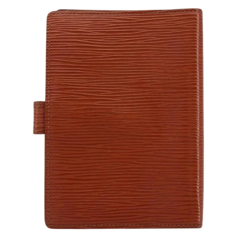 LOUIS VUITTON Epi Agenda PM Day Planner Cover Brown